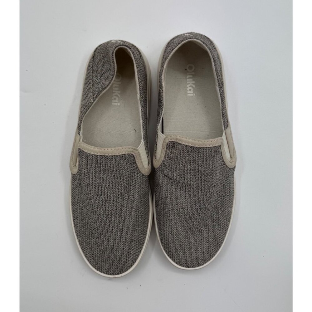 Olukai Pehuea Womens Slip-On Shoes Gray US 8.5 Lightweight Casual Textile & Rubb - Picture 8 of 10